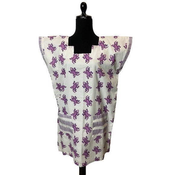 Brooke Wright Lightweight TCU Horned Frog Print Dress Sz Large HARD TO FIND- NWT - Picture 1 of 9